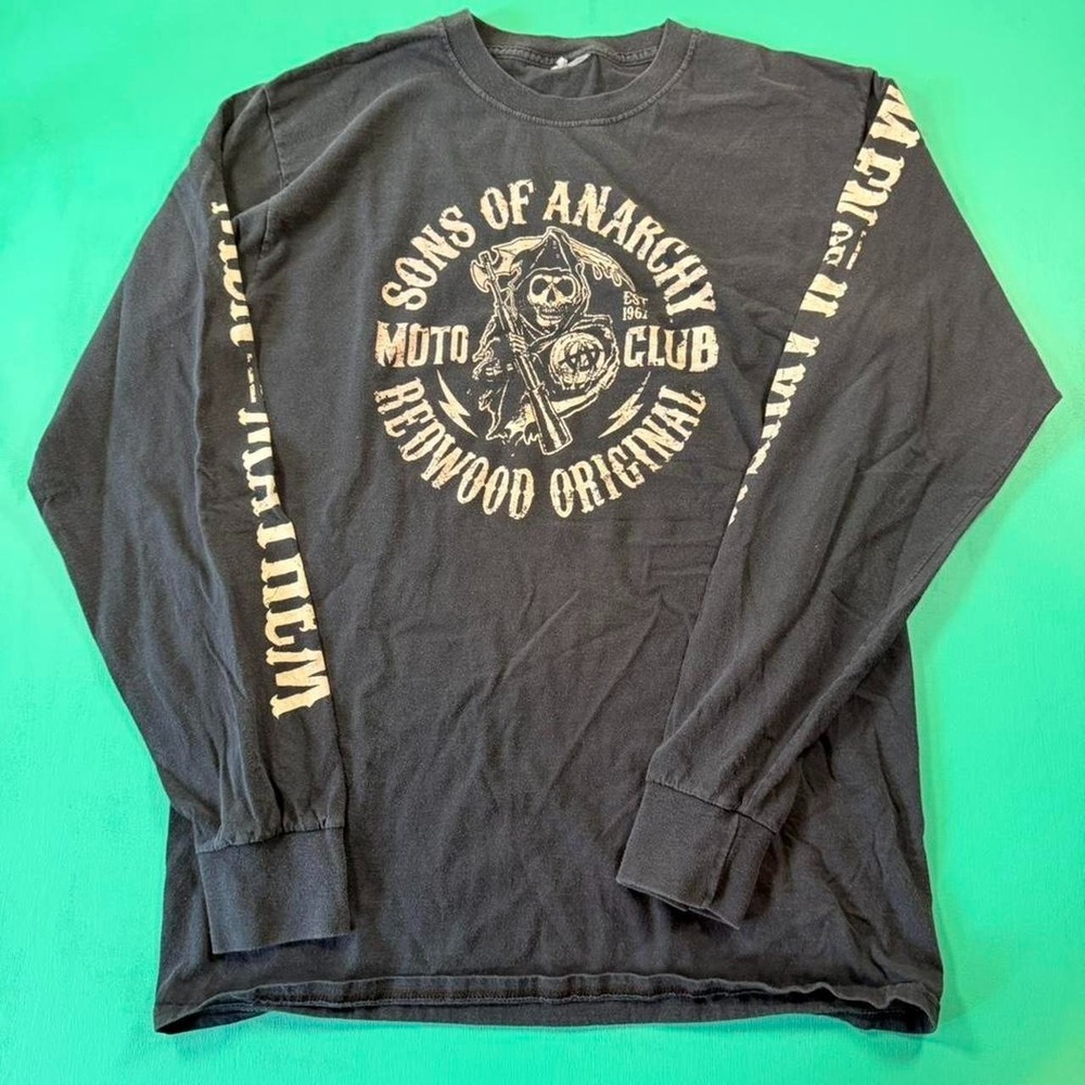 Sons of anarchy long sleeve graphic tee sleeve hit sons of anarchy moto T shirt